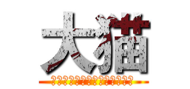 大猫 (未来不迎，既过不恋，当时不杂)