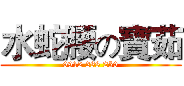 水蛇腰の寶茹 (0912 288 250)