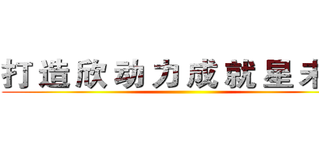 打 造 欣 动 力 成 就 星 未 来 ()