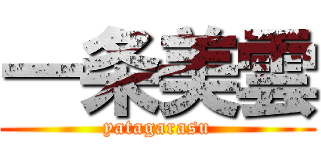 一条美雲 (yatagarasu)