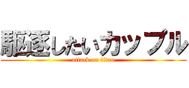 駆逐したいカップル (attack on titan)