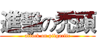 進擊の禿頭 (attack on pilgarlic)