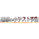 進撃の小テスト予告 (an  announcement of little test)