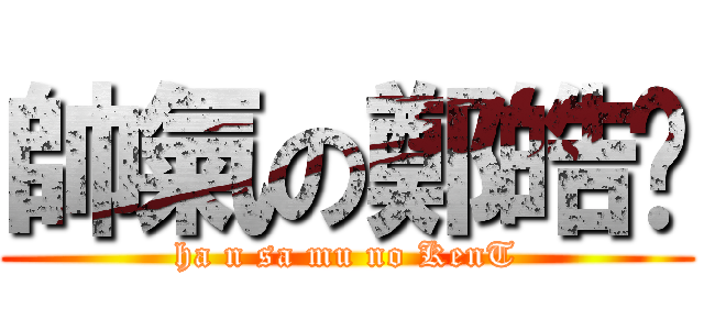 帥氣の鄭皓瑋 (ha n sa mu no KenT)