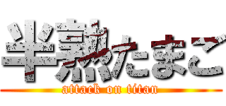 半熟たまご (attack on titan)