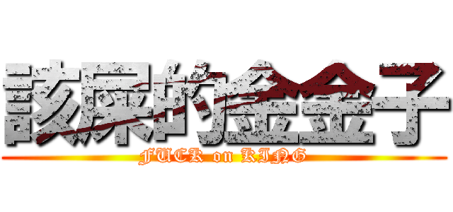 該屎的金金子 (FUCK on KING)