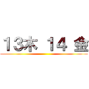 １３木 １４ 金 ()