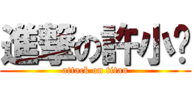 進撃の許小蒨 (attack on titan)