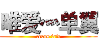 唯爱灬单翼 (cross frie)