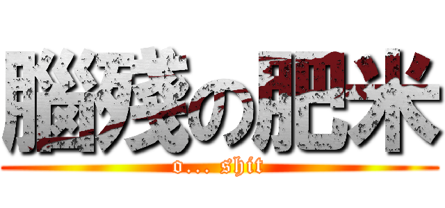 腦殘の肥米 (o... shit)