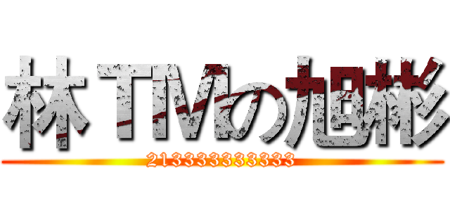 林ＴＭの旭彬 (213333333333)