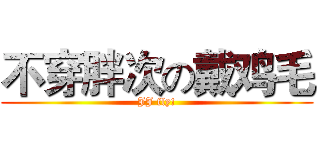 不穿胖次の戴鸡毛 (JJ fly!)