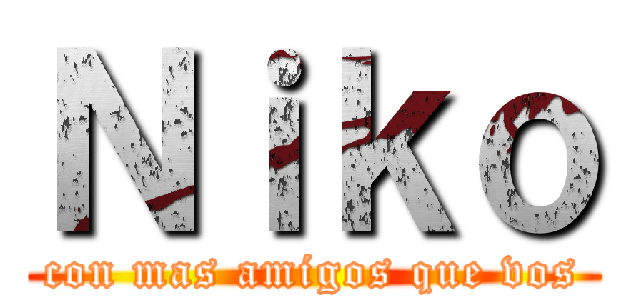 Ｎｉｋｏ (con mas amigos que vos)