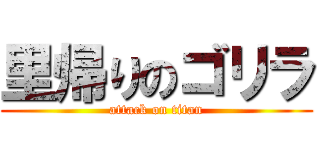 里帰りのゴリラ (attack on titan)