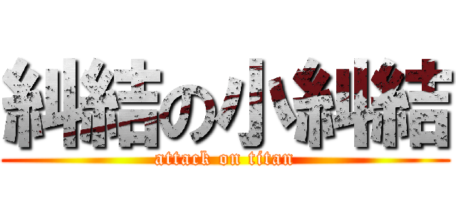 糾結の小糾結 (attack on titan)