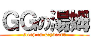 ＧＧの湯姆 (sleep on keyboard)