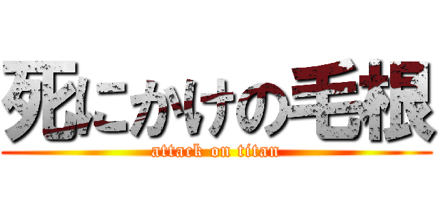 死にかけの毛根 (attack on titan)