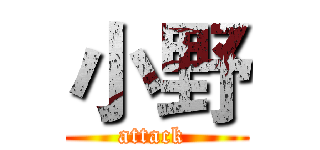 小野 (attack )
