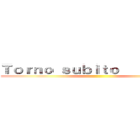 Ｔｏｒｎｏ ｓｕｂｉｔｏ         ． ()