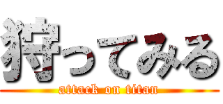 狩ってみる (attack on titan)