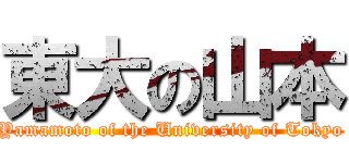 東大の山本 (Yamamoto of the University of Tokyo)