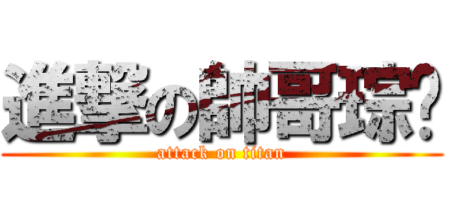 進撃の帥哥琮瑋 (attack on titan)
