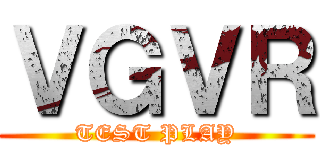 ＶＧＶＲ (TEST PLAY)