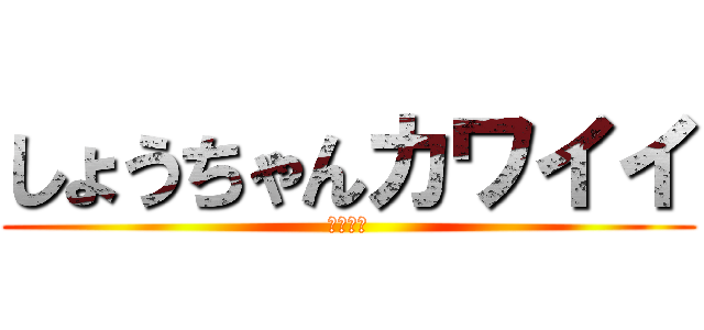 しょうちゃんカワイイ (カワイイ)