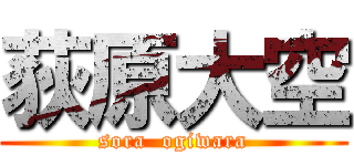 荻原大空 (sora  ogiwara)