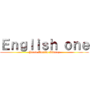 Ｅｎｇｌｉｓｈ ｏｎｅ (Jared Murillo Alvarez)