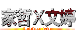 家哲Ｘ文婷 (forbidden love)
