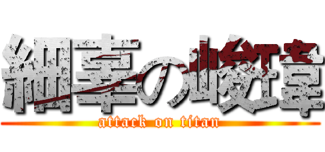 細辜の峻瑋 (attack on titan)