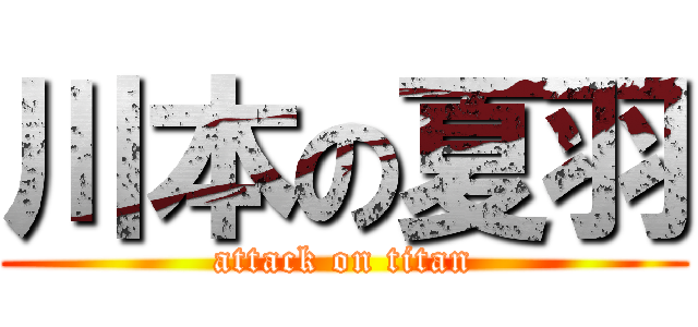 川本の夏羽 (attack on titan)