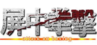 屏中拳擊 (attack on boxing)