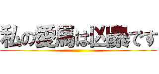 私の愛馬は凶暴です ()