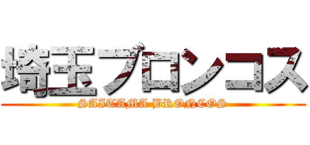 埼玉ブロンコス (SAITAMA BRONCOS)