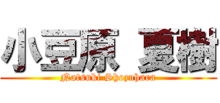 小豆原 夏樹 (Natsuki Shozuhara)