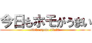 今日もホモがうまい (tioko nyodo tikubi)