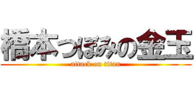 橋本つぼみの金玉 (attack on titan)