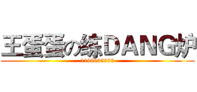 王蛋蛋の练ＤＡＮＧ炉 (1198035876)