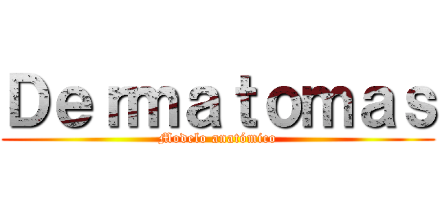 Ｄｅｒｍａｔｏｍａｓ (Modelo anatómico)