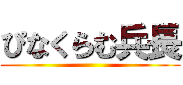ぴなくらむ兵長 ()