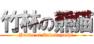 竹林の熊猫 (Panda of Takebayashi)