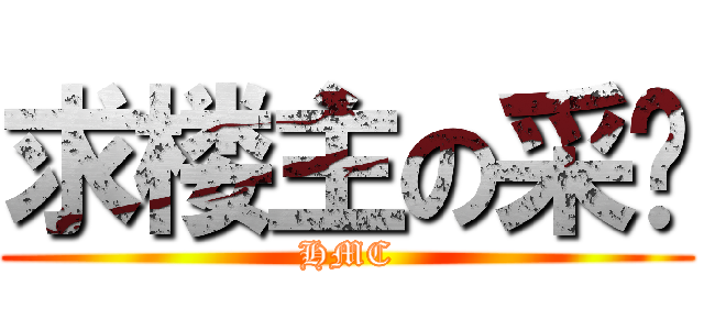 求楼主の采纳 (HMC)