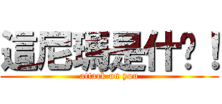 這尼瑪是什麽！ (attack on you)