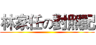 林家任の對照記 ()