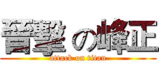 晉擊 の峰正 (attack on titan)
