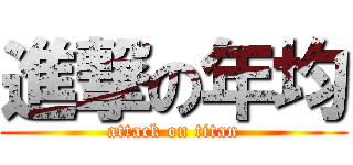 進撃の年均 (attack on titan)