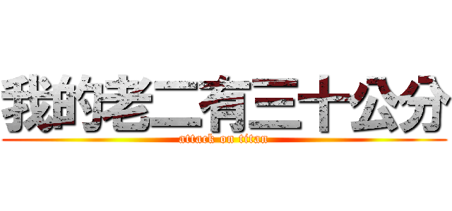 我的老二有三十公分 (attack on titan)