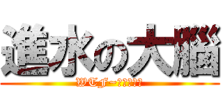 進水の大腦 (WTF~神馬玩意兒)